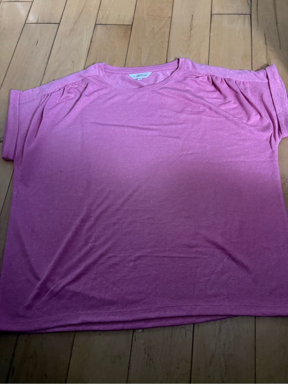 Women’s  Pink Short-Sleeve Crew T-Shirt northern reflections size XL